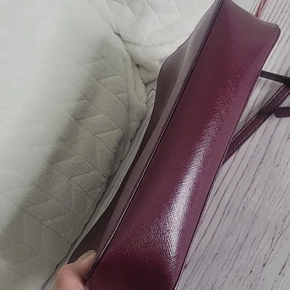 Michael Kors Women's Burgundy Crossbody Bag - Picture 6 of 8